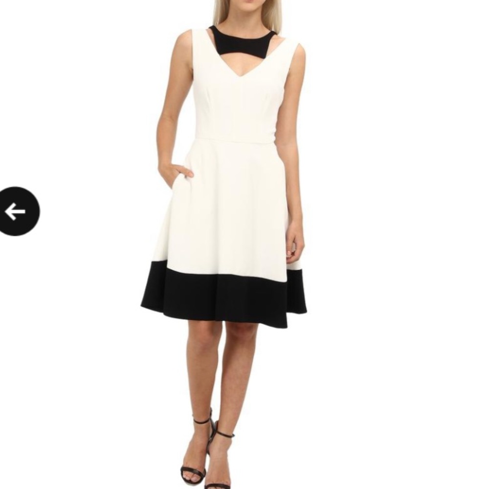 Rachel Roy black and white color block dress! New with tags!
